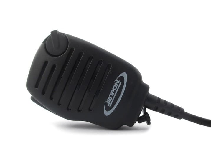 Jetfon JR-7002K wtyk 2-pin Kenwood, Baofeng, Wouxun, TYT - mikrofonogłośnik z regulacją głośności, wyjście słuchawkowe