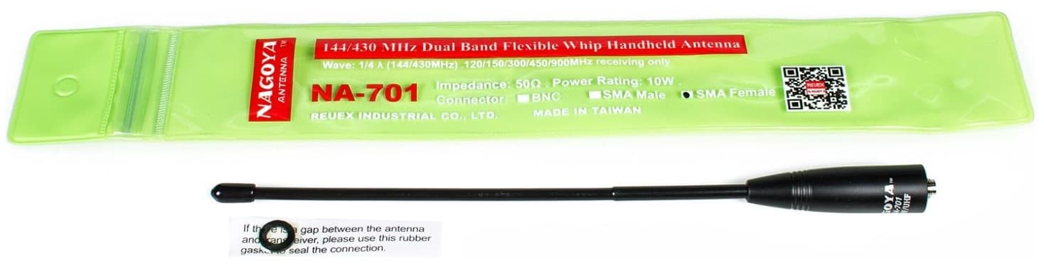 Oryginalna Nagoya NA-701 SMA-F Antena ręczna 20cm do duobanderów VHF/UHF np. do Baofeng UV-5R, UV-82, Quansheng UV-K5