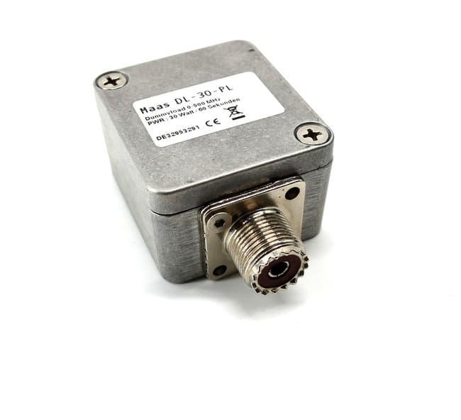 Sztuczne obciążenie 50 Ohm Maas DL-30-PL 30W DC-500MHz gniazdo SO-239 (dummy load, antena pomiarowa)