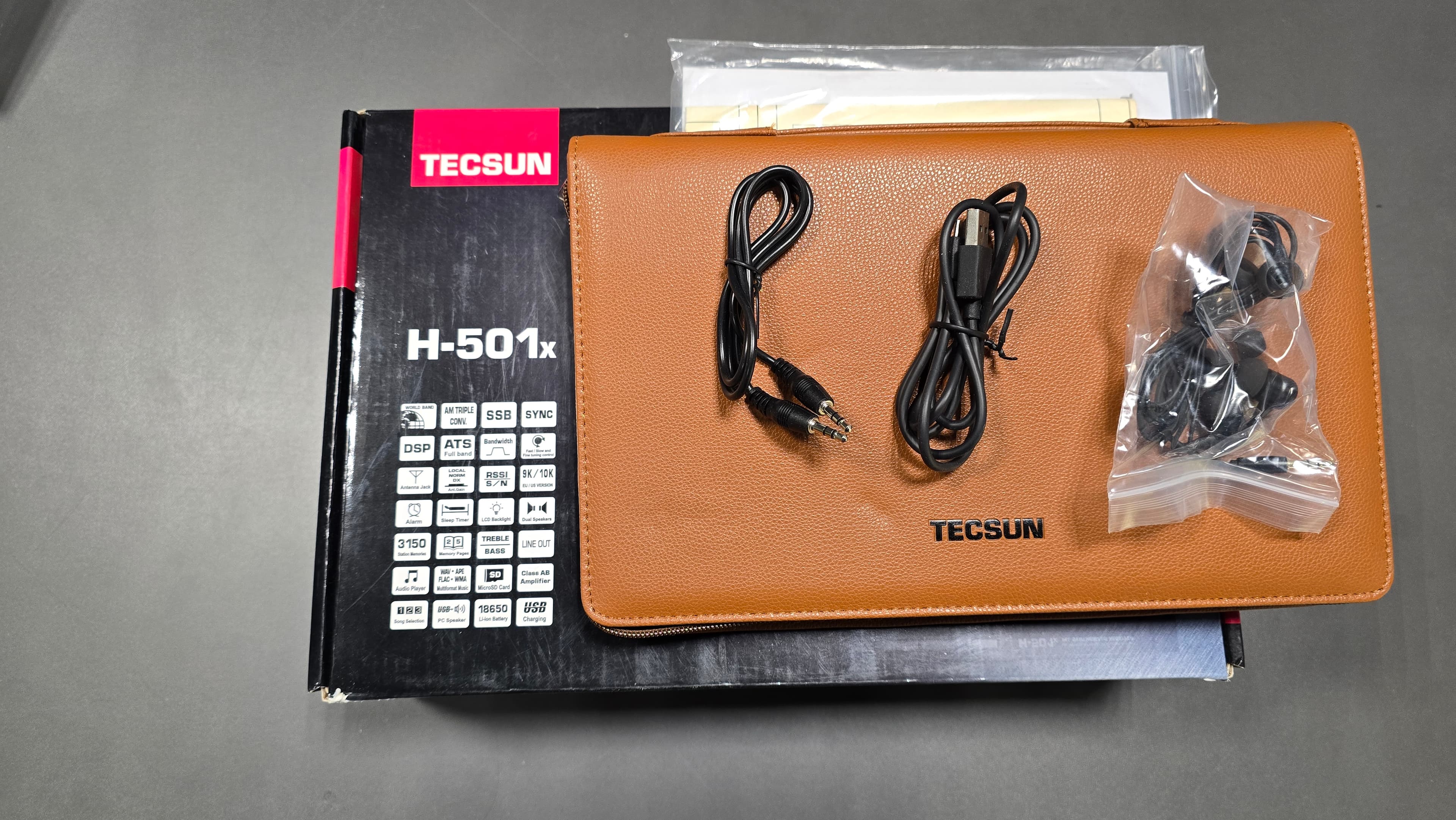 PRZECENA!! TECSUN H-501x odbiornik globalny z SSB, ŚWIETNY DŹWIĘK # FM Stereo/MW/LW/SW, odsłuch CB / KF - polska instrukcja