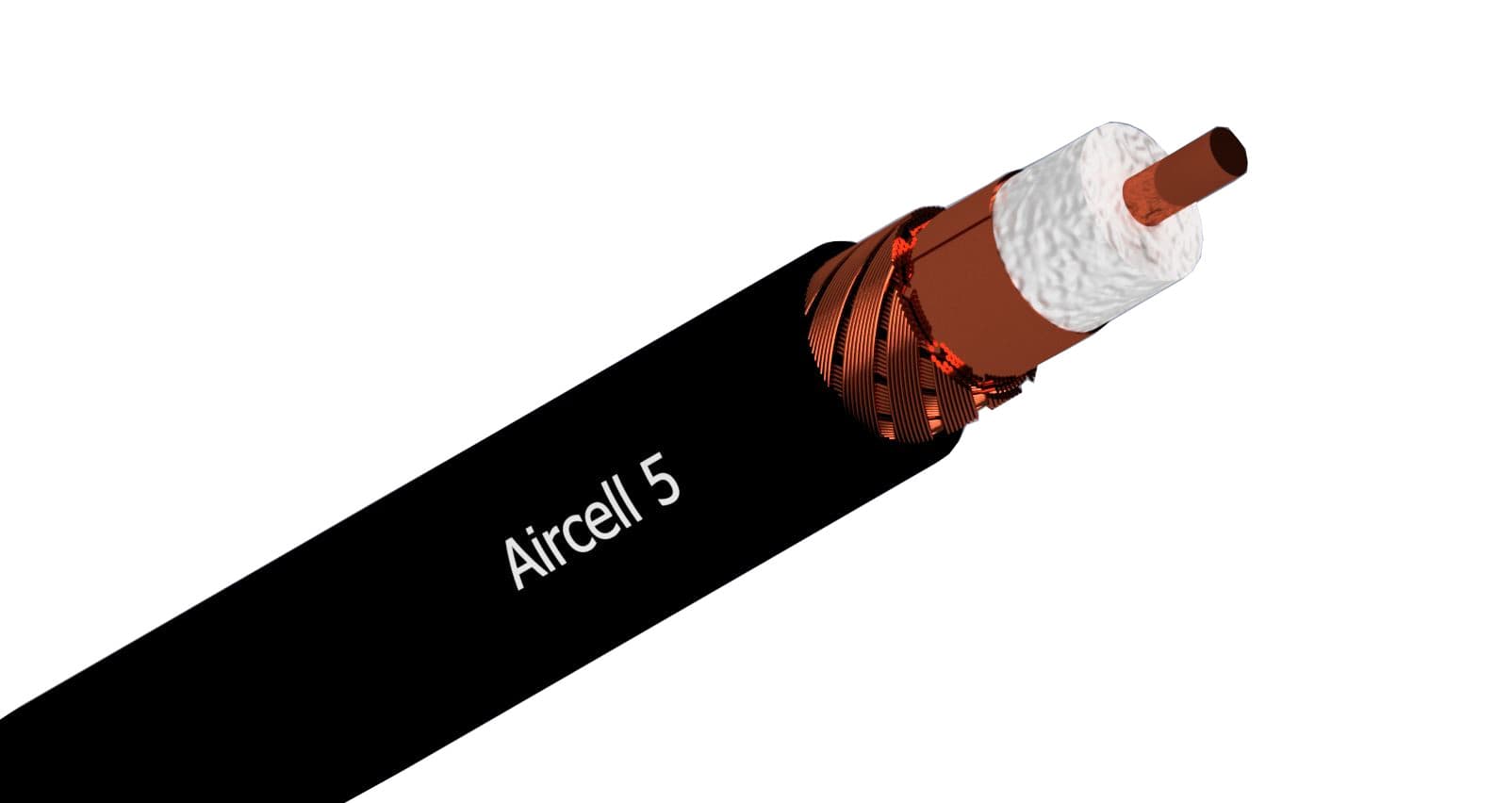 Kabel SSB Aircell 5 przewód niskostratny koncentryczny 50 Ohm do 10 GHz (średnica zewnętrzna 5mm, Made in Germany)