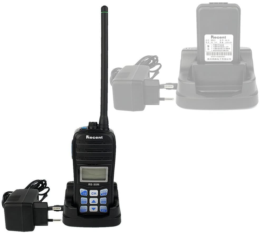 Recent RS-35M ręczny radiotelefon morski VHF IP67, pływający, moc 5W