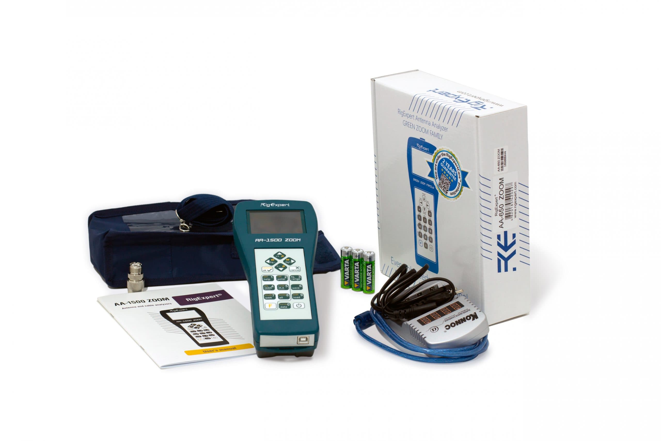 RigExpert AA-1500 Zoom analizator antenowy 0.1-1500MHz, łączność bluetooth (następca AA-1400)