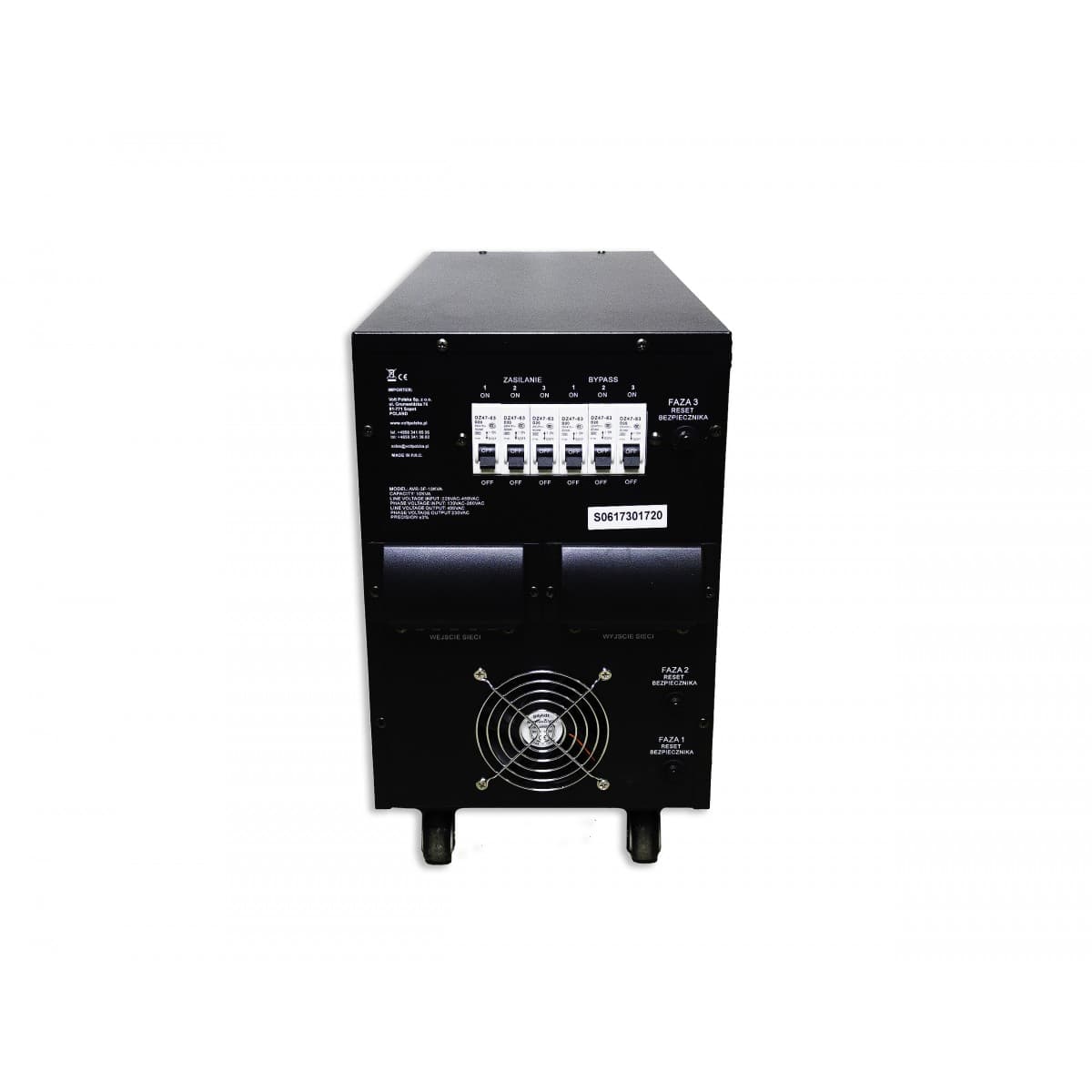 VOLT AVR PRO-3F 10000 3% SERVO trójfazowy automatyczny stabilizator napięcia 400V 10000W (10kW)