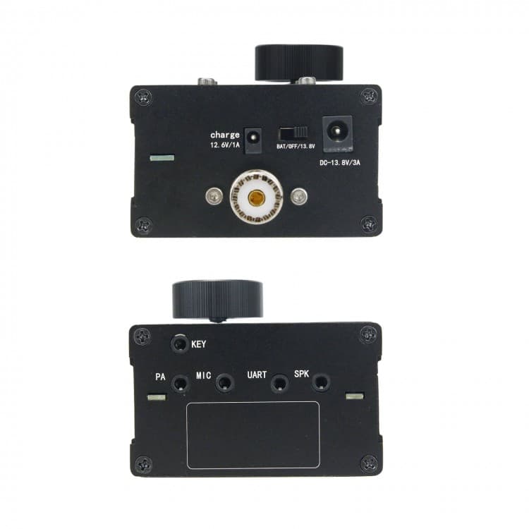uSDR miniaturowy radiotelefon amatorski HF SDR pasma 160-6m 5W, akumulator (czarna obudowa)