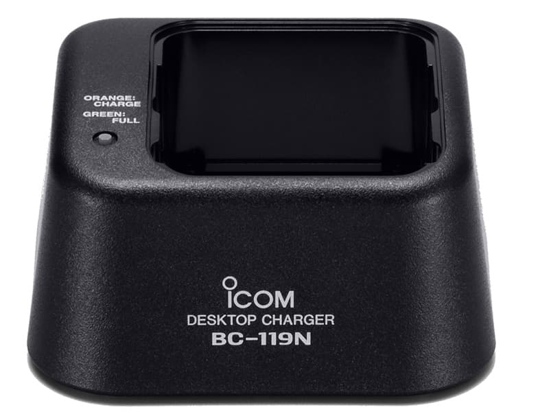 ICOM BC-119N szybka ładowarka biurkowa + zasilacz BC-145SE do baterii BP-210N, np. do IC-24E, IC-A6E
