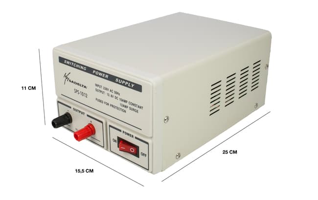Sadelta SPS-1012 zasilacz impulsowy 10A/12A - radiokomunikacja amatorska, profesjonalna, CB radio