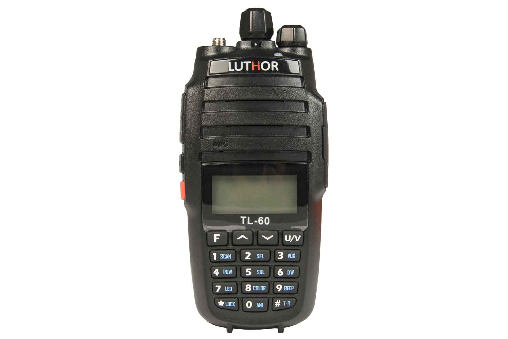 LUTHOR TL-60 Export radiotelefon ręczny 10W VHF/UHF + skaner częstotliwości (136-174/410-470MHz), dwie anteny