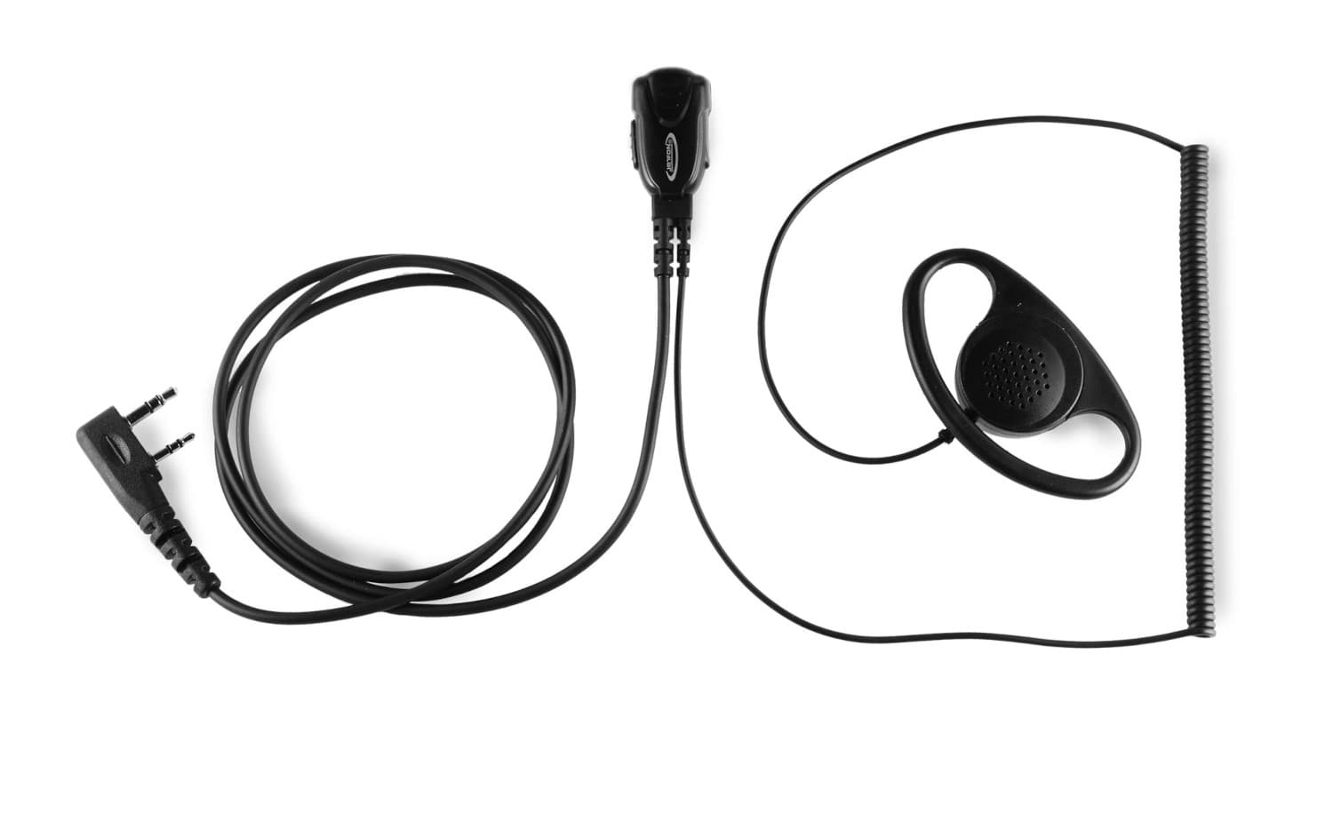 Jetfon JR-1702 ECD mikrofonosłuchawka z zausznikiem D 2-pin np. Baofeng, TYT, Wouxun, Kenwood itp.