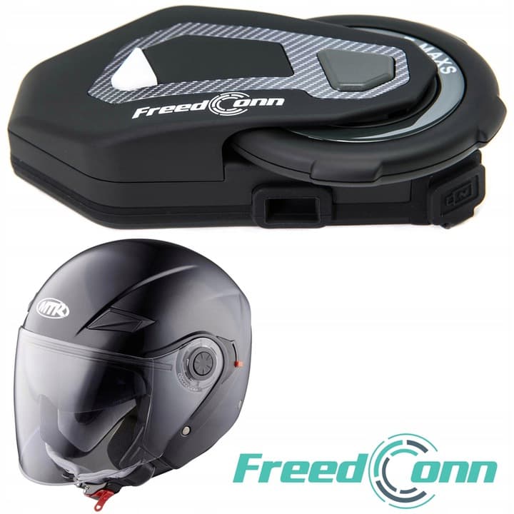 FreedConn T-MAX S V4 PRO Interkom bluetooth + hybrydowy zestaw słuchawkowy - najnowsza wersja - łączność motocyklowa do 1000m