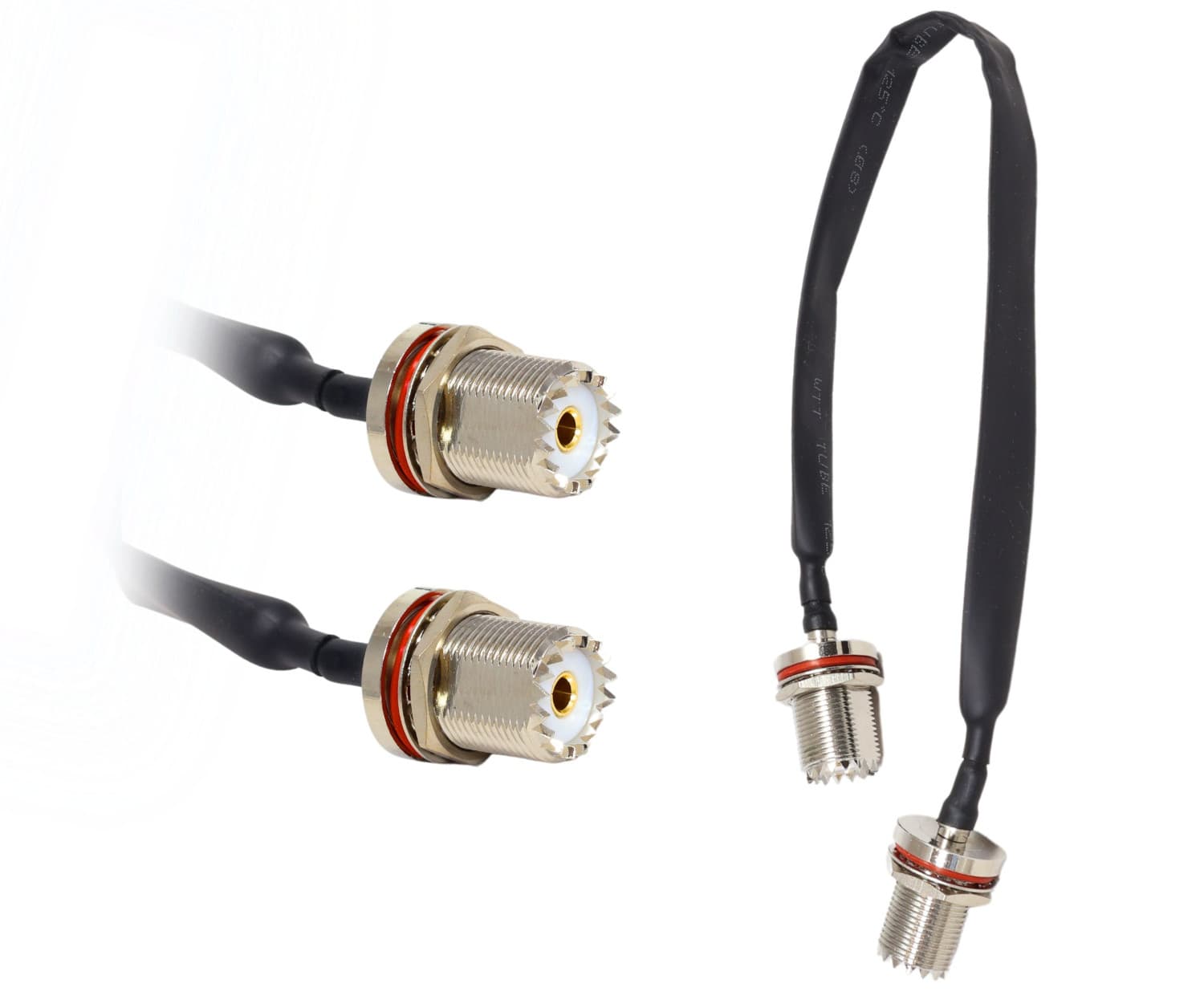 Przepust okienny bez wiercenia otworów do anten CB, KF, VHF, UHF - 50 Ohm, 2x gniazdo UHF / SO-239 (Radiora Window Adapter UHF)