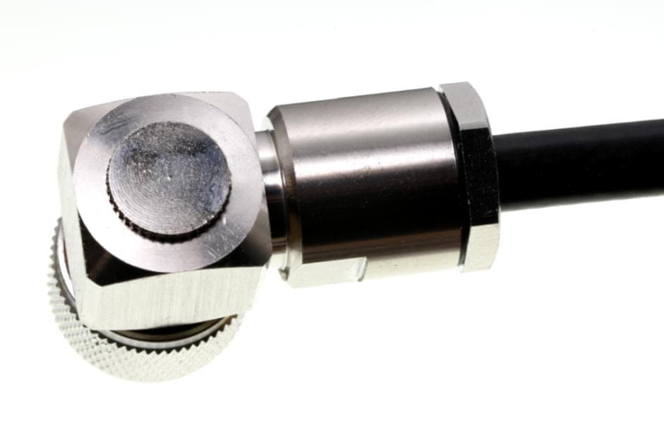 Wtyk UC-1 kątowy skręcany PL-259/7 PTFE/Gold KONEKTOR PRO - złącze klampowane na przewód np. RF-7, UltraFlex 7, Aircell 7 itp.