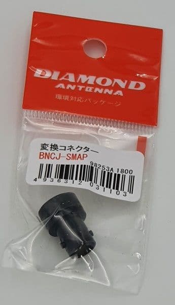 Diamond BNCJ-SMAP adapter SMA-M (męskie) / BNC żeńskie - przejściówka do skanerów, SDR, Wouxun, TYT, SDRPlay, RTL SDR, Hack RF itp.