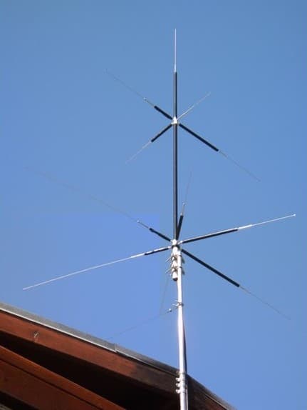 HVU-8 antena pionowa HF VHF UHF wielopasmowa (3.5-52MHz/144/430MHz) - długość ok. 270cm