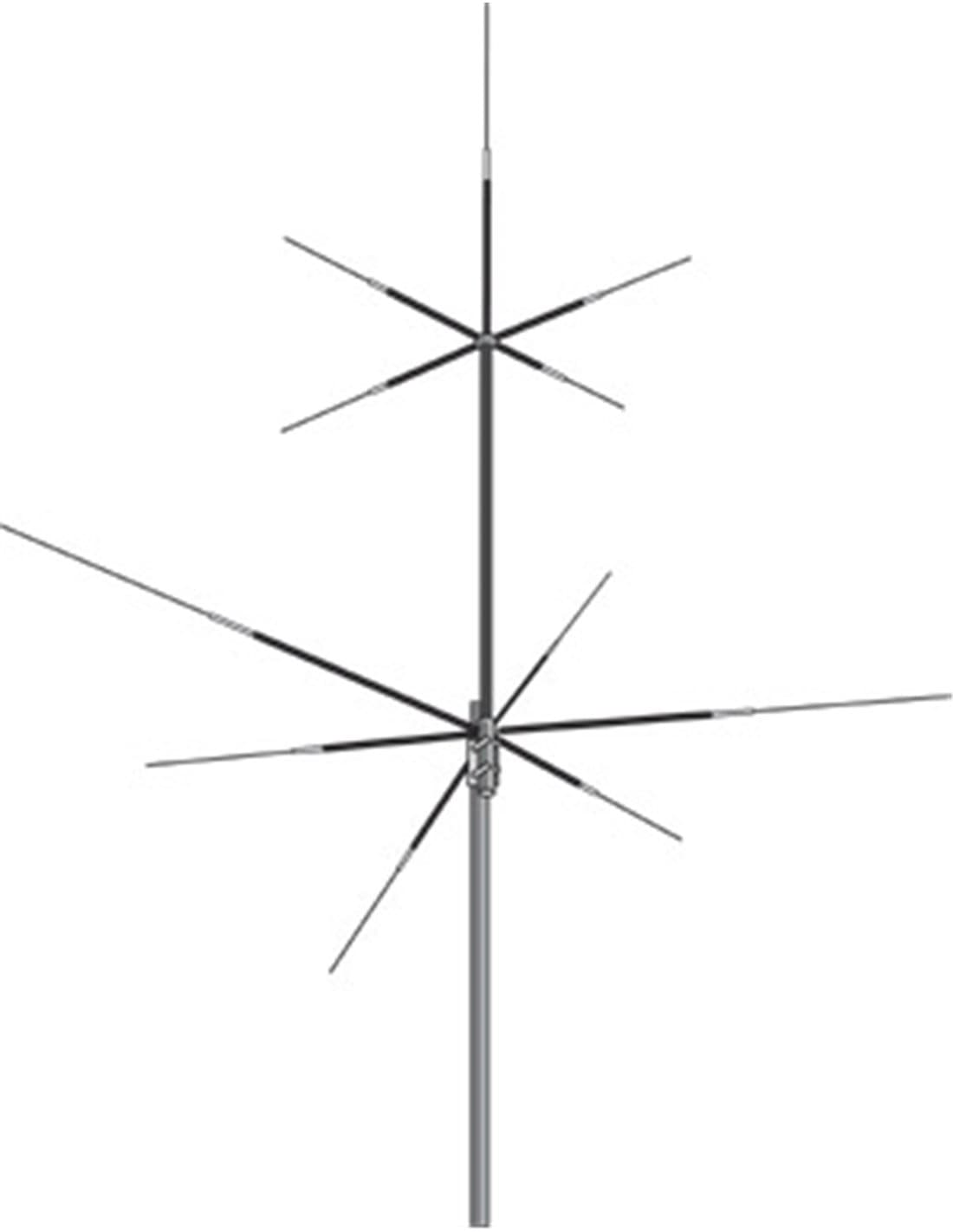 HVU-8 antena pionowa HF VHF UHF wielopasmowa (3.5-52MHz/144/430MHz) - długość ok. 270cm