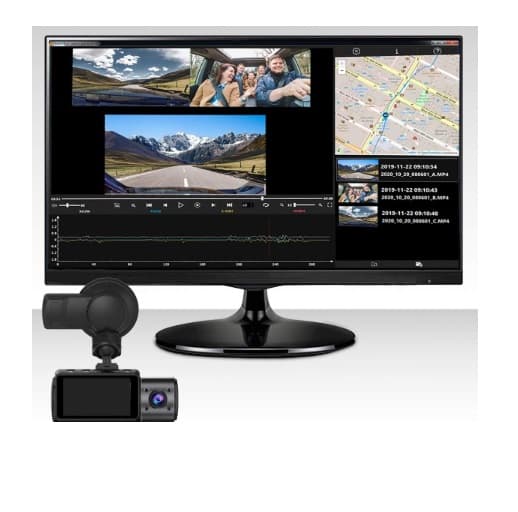 Vantrue moduł GPS do kamer samochodowych N4, T3, N2S, X4S - przyssawka na szybę, uchwyt z GPS