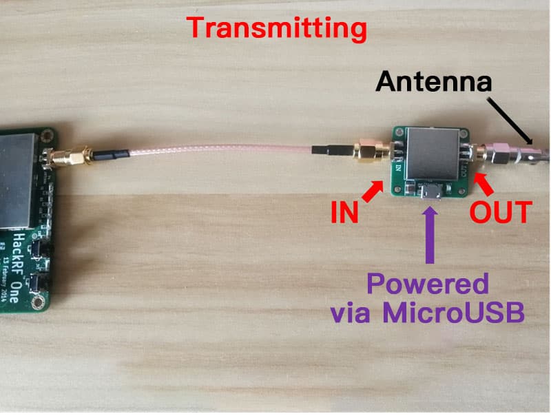 Wzmacniacz odbioru 20dB OpenSourceSDR Lab 50MHz-6GHz LNA do HackRF One, odbiornika SDR, skanera, TV, radia VHF-UHF itp.