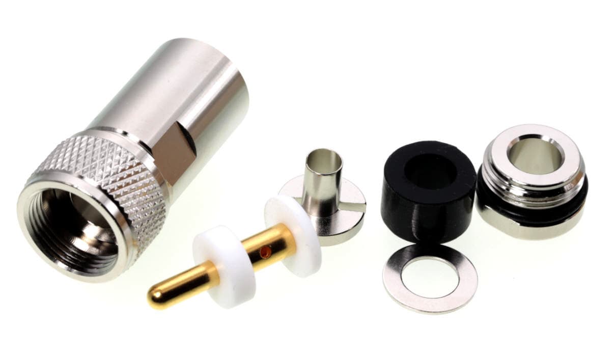Wtyk UC-1 259/7 skręcany na przewód RF-7, UltraFlex7, Aircell 7 superjakość PTFE/GOLD # KONEKTOR PRO #