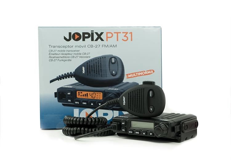 JOPIX PT31 ultra kompaktowe CB radio z automatyczną blokadą szumów, RF Gain, S-METR (Jopix PT-31)
