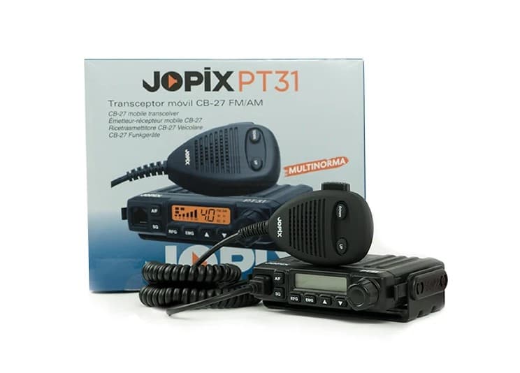 JOPIX PT31 ultra kompaktowe CB radio z automatyczną blokadą szumów, RF Gain, S-METR (Jopix PT-31)