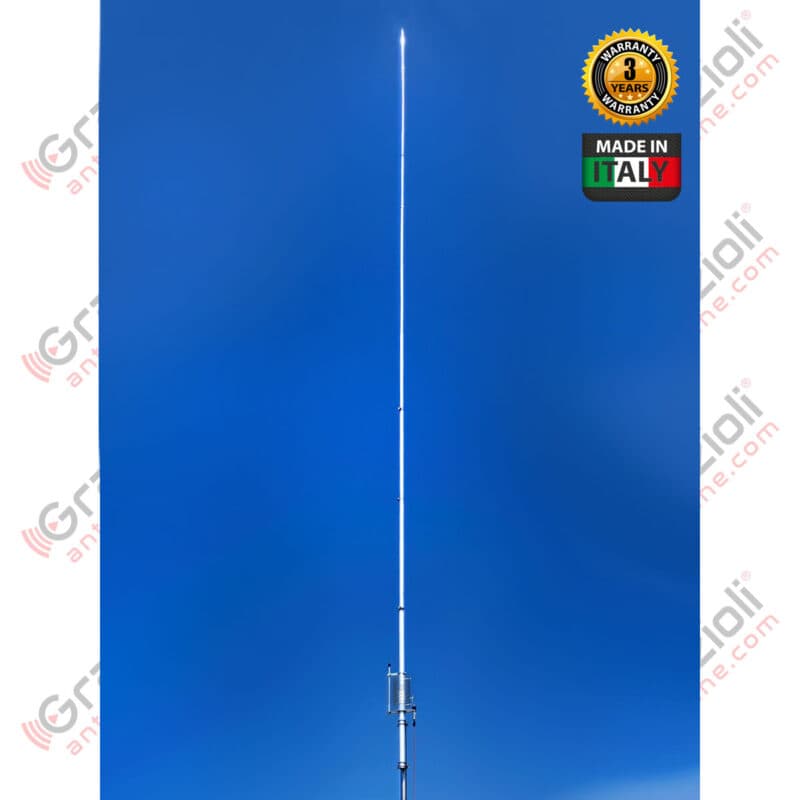 GRAZIOLI HW20V antena bazowa pionowa na pasmo 20m 1/2 fali END FED (KF 14MHz) - długość 10,7m