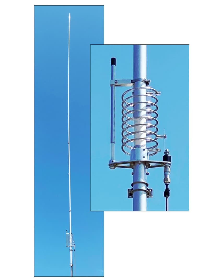 GRAZIOLI HW20V antena bazowa pionowa na pasmo 20m 1/2 fali END FED (KF 14MHz) - długość 10,7m