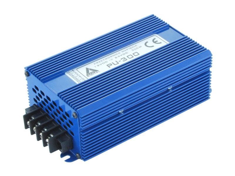 AZO PU-300 przetwornica podwyższająca napięcie z 12V na 24V 300W bezzakłóceniowa, produkcja polska np. do webasto, ogrzewanie postojowe