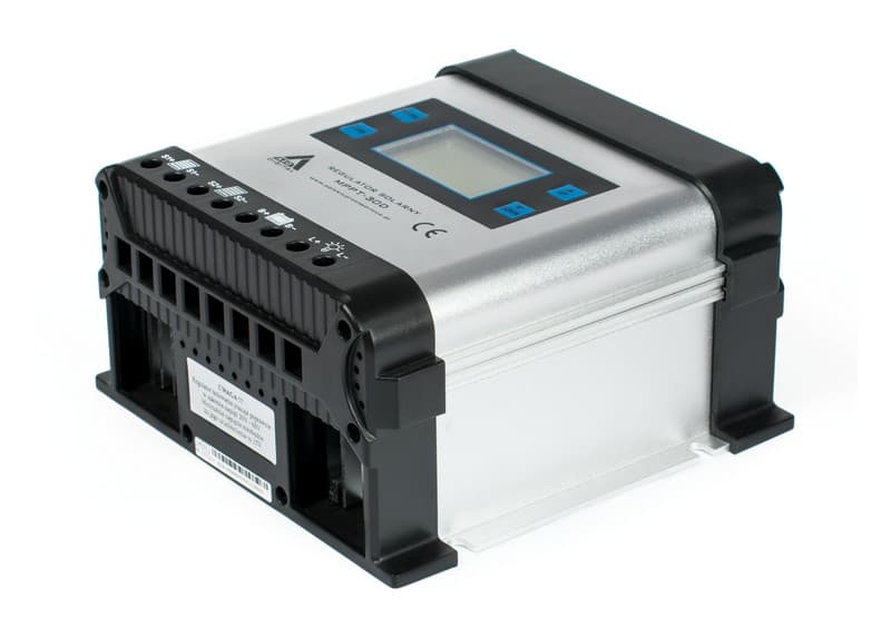 Regulator solarny ładowania MPPT 30A z wyświetlaczem LCD do systemów 12V/24V