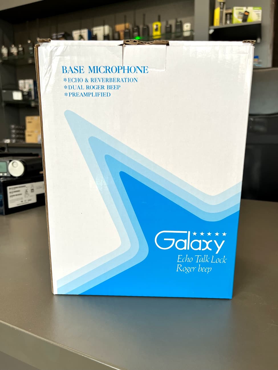 Galaxy Echo Master - mikrofon stołowy do CB radia - echo, wzmocnienie, wskaźnik VU, roger beep (Sadelta Echo Master)