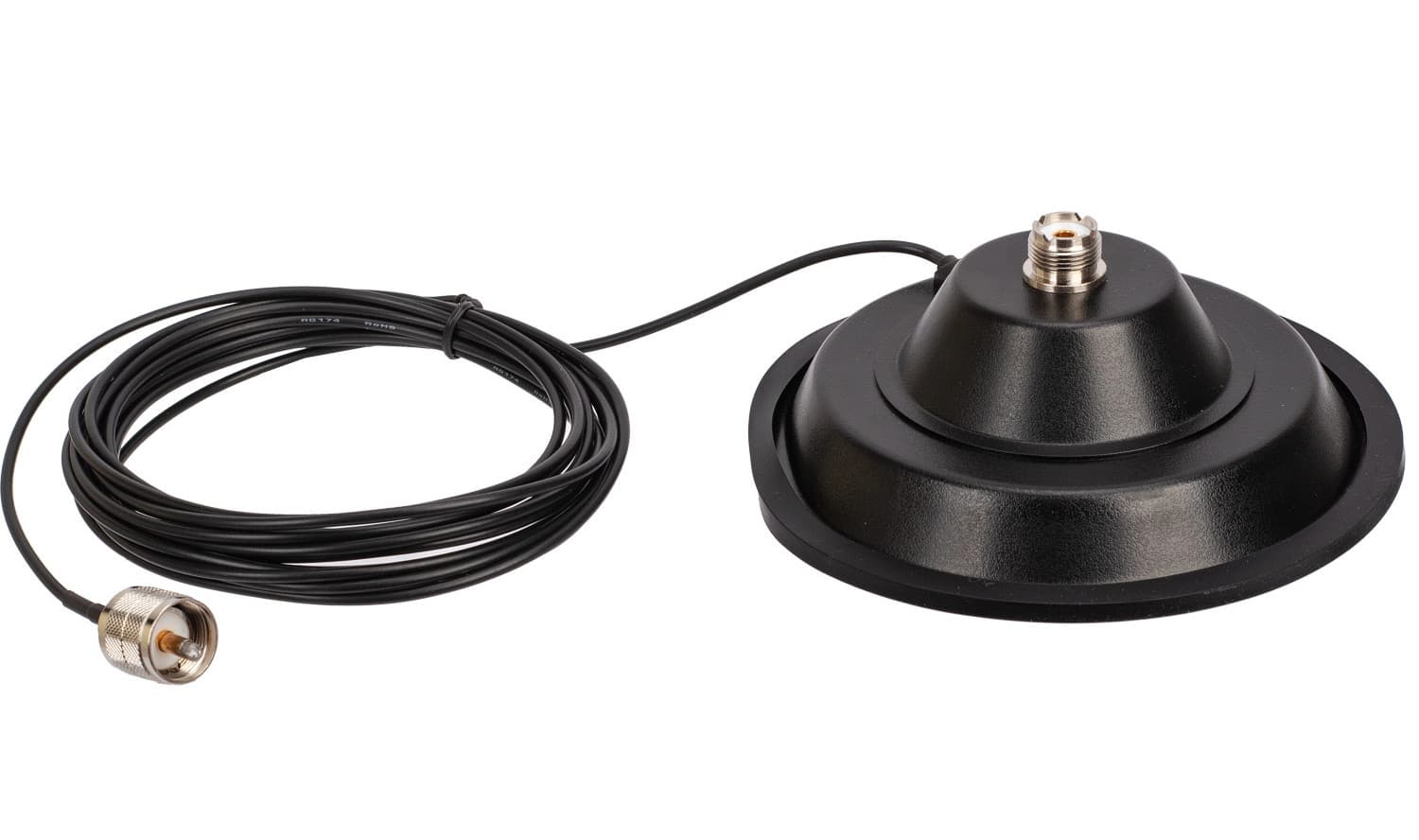 RADIORA MAG 150 PL podstawa magnetyczna 145mm cienki kabel 5m RG-174 wtyk UC-1 - magnes do anten CB, HF, VHF, UHF