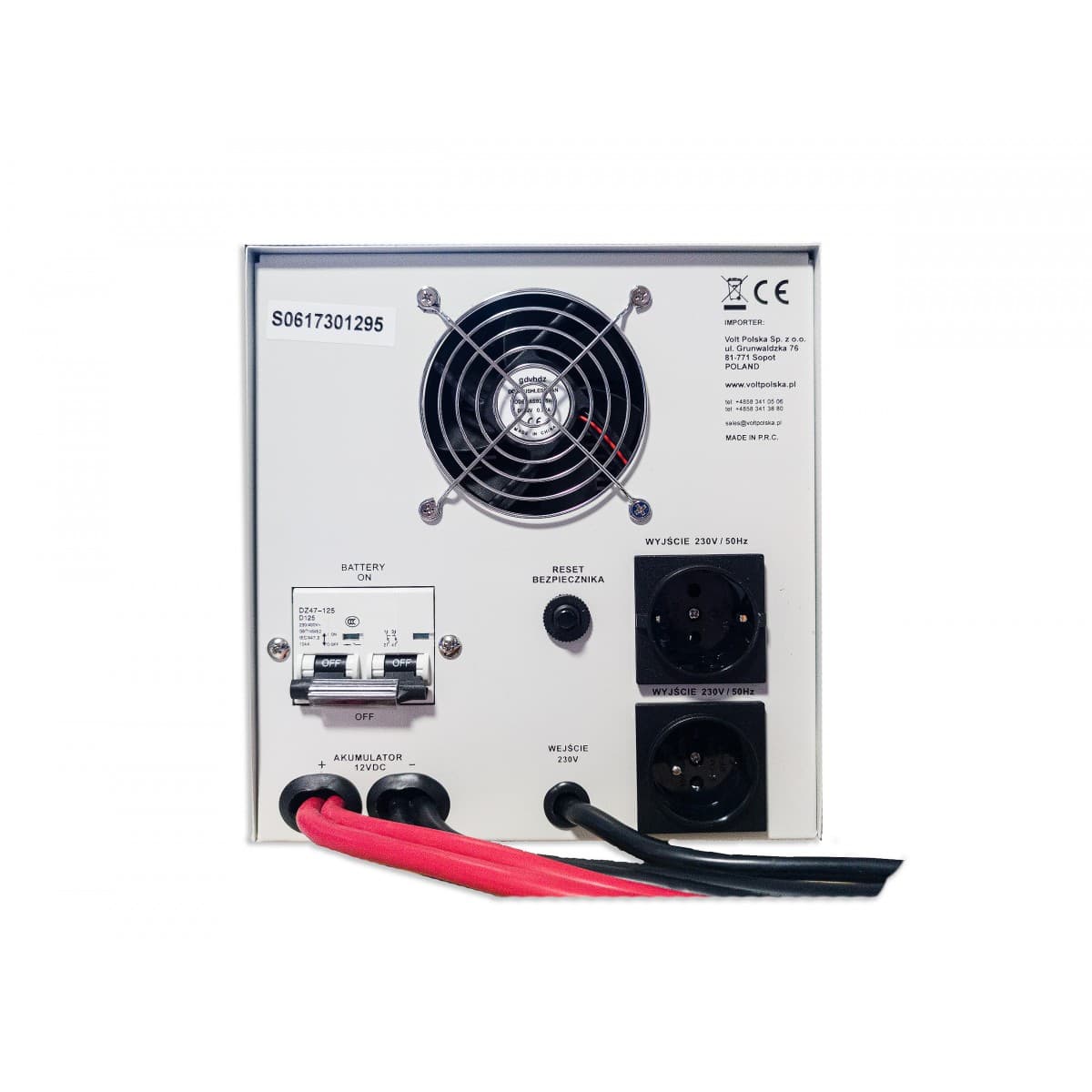 Przetwornica sinusoidalna AVR UPS VOLT SINUS PRO 2200 E (1600/2200W) 12/230V