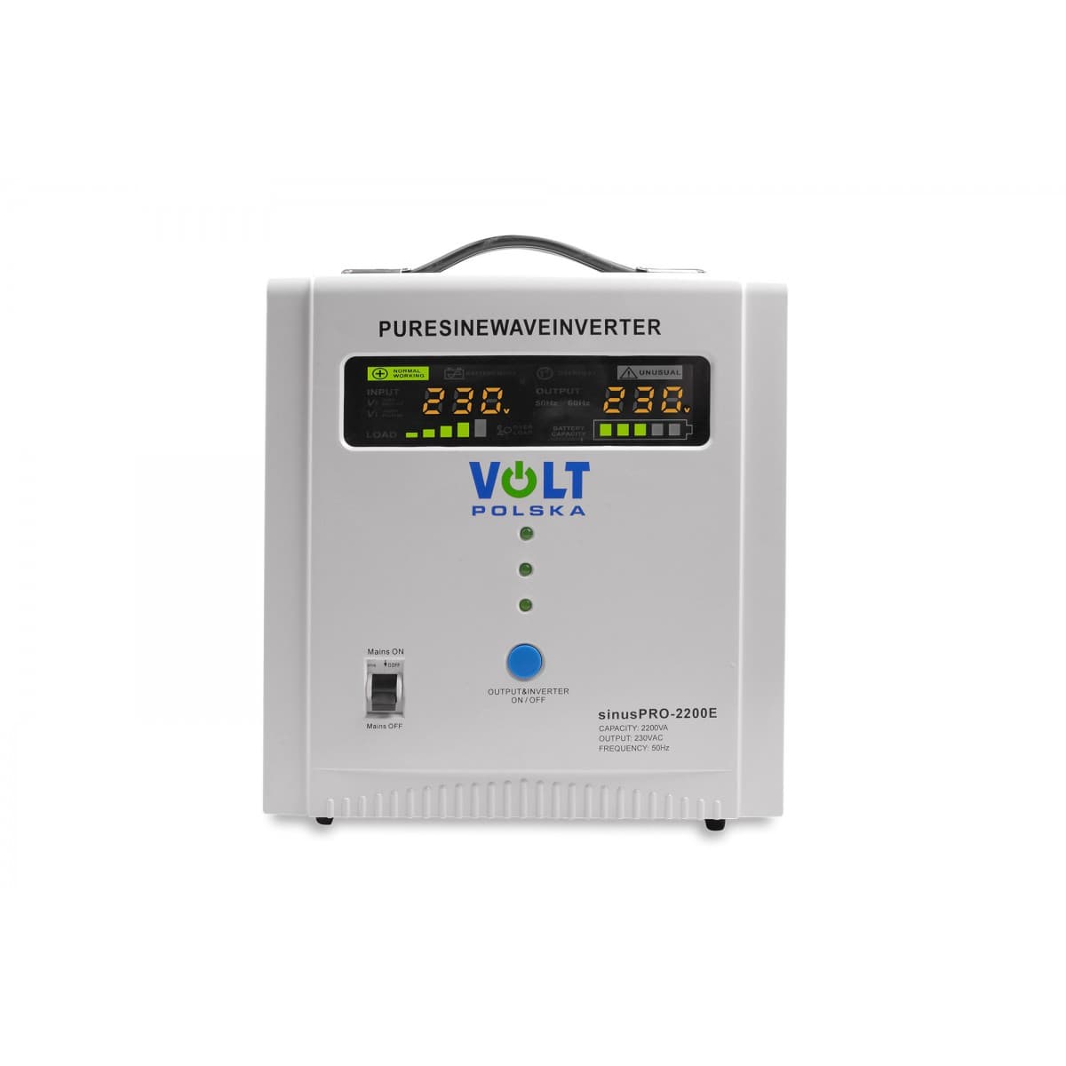 Przetwornica sinusoidalna AVR UPS VOLT SINUS PRO 2200 E (1600/2200W) 12/230V