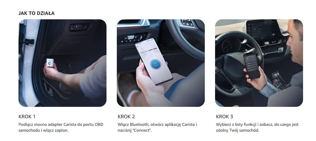 CARISTA 2 adapter interfejs diagnostyczny OBD-2 bluetooth Android/iPhone do Volkswagen, Seat, Skoda, Audi, Toyota, Lexus, BMW, MINI, Nissan