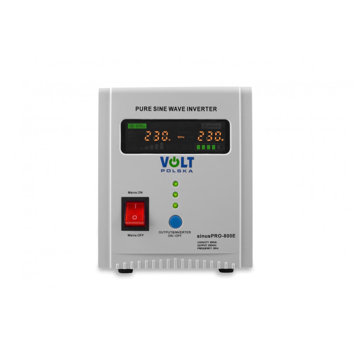 Zestaw zasilacz awaryjny sinusoidalny 800W VOLT SINUS PRO 800 E + akumulator AGM 65Ah