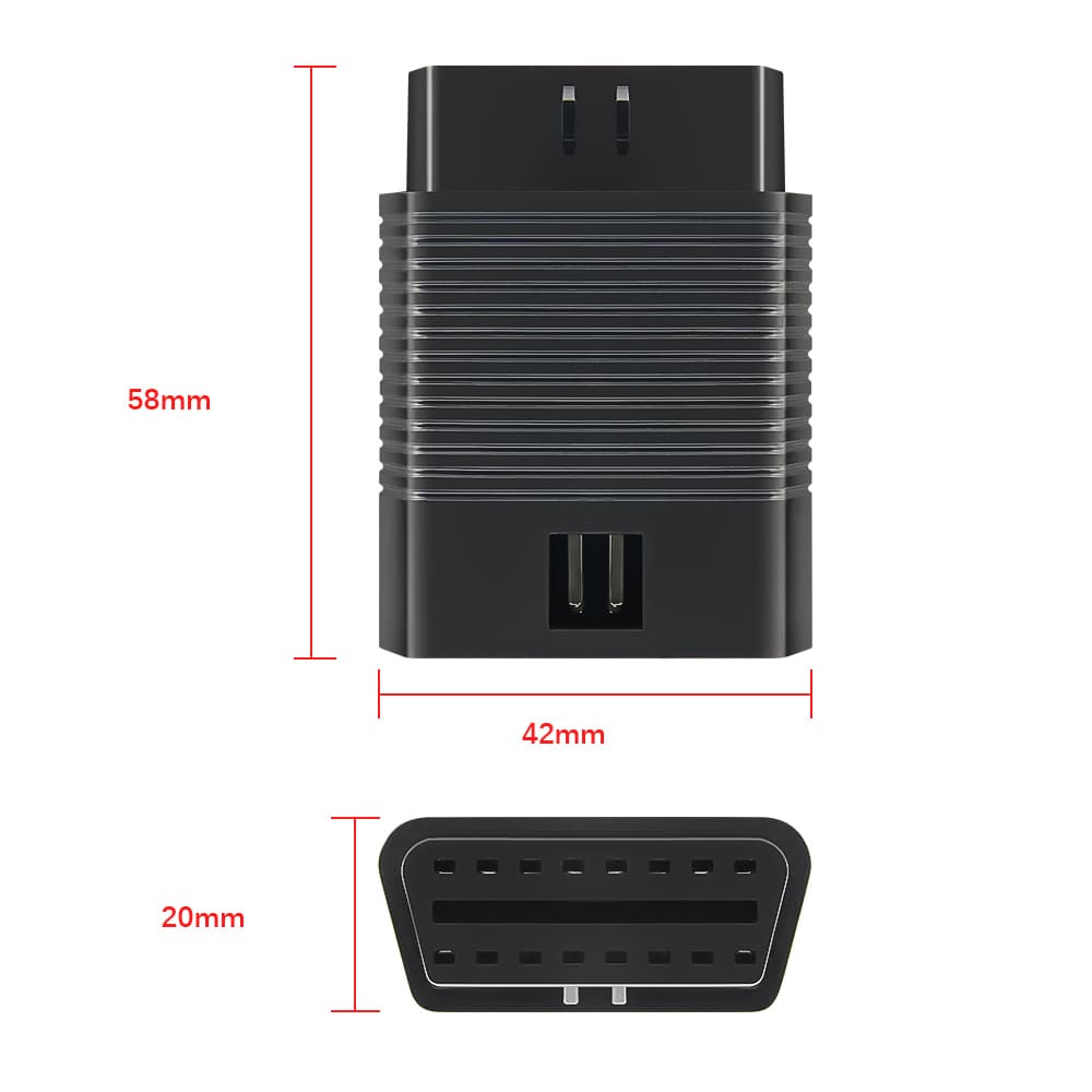 Przedłużacz OBD-2 gniazdo / wtyk do interfejsów diagnostycznych - np. do Skoda Octavia II, VW Passat B5, Audi A8 D3