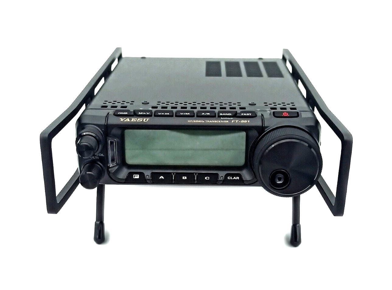 Estetyczny uchwyt do Yaesu FT-891, FT-857D - stand na biurko, szyny zabezpieczające do FT891, FT857