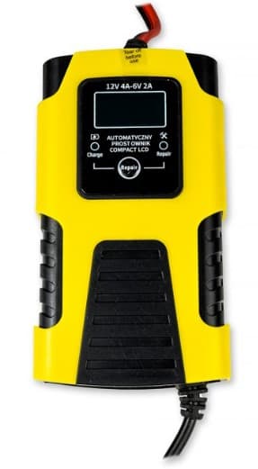 Prostownik VOLT Compact LCD automatyczny do akumulatorów 12V/4A 6V/2A - ładowarka samochodowa