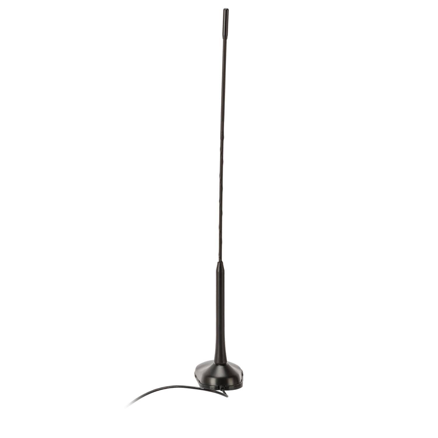 TEAM TORNADO dyskretna antena 45cm na magnesie + adapter SMA-F do Baofeng UV-5R, UV-82, Yaesu FT-4XE itp.