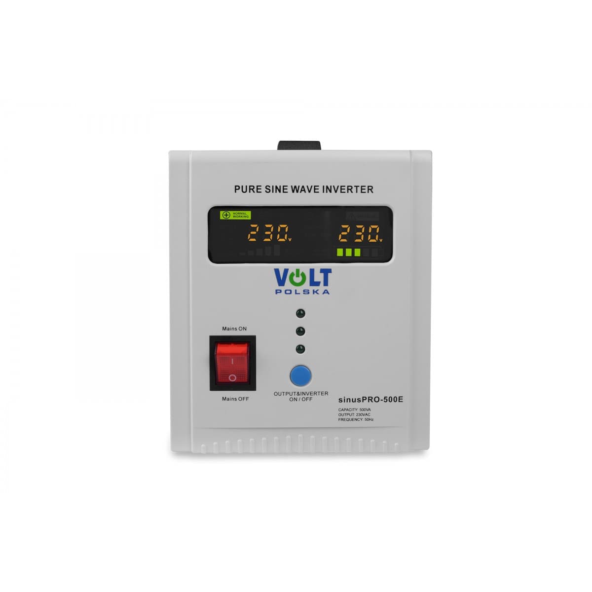 Zestaw zasilacz awaryjny sinusoidalny 500W VOLT SINUS PRO 500 E + akumulator AGM 65Ah