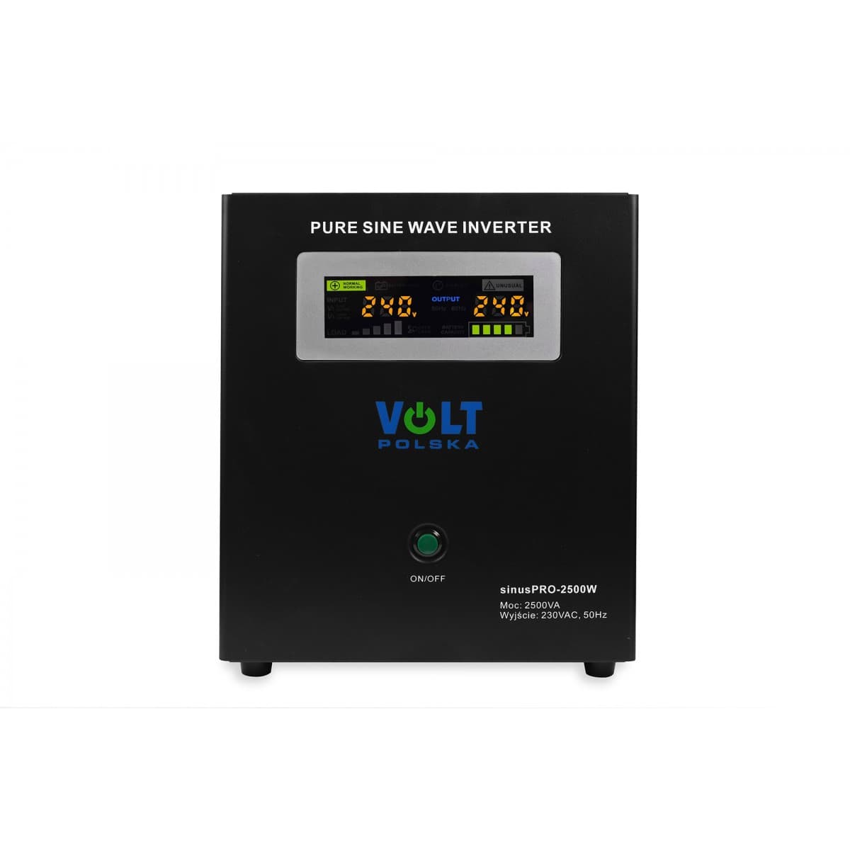 Zasilacz awaryjny sinusoidalny VOLT SINUS PRO 2500 W (1800/2500W) 24/230V (do komputerów, serwerów, pompy piece CO itp.)