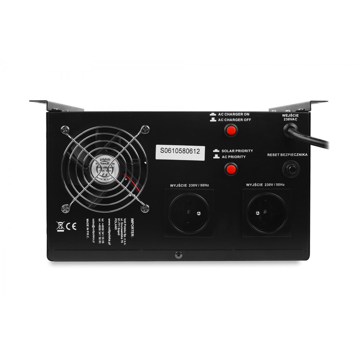Zasilacz awaryjny sinusoidalny VOLT SINUS PRO 2500 W (1800/2500W) 24/230V (do komputerów, serwerów, pompy piece CO itp.)