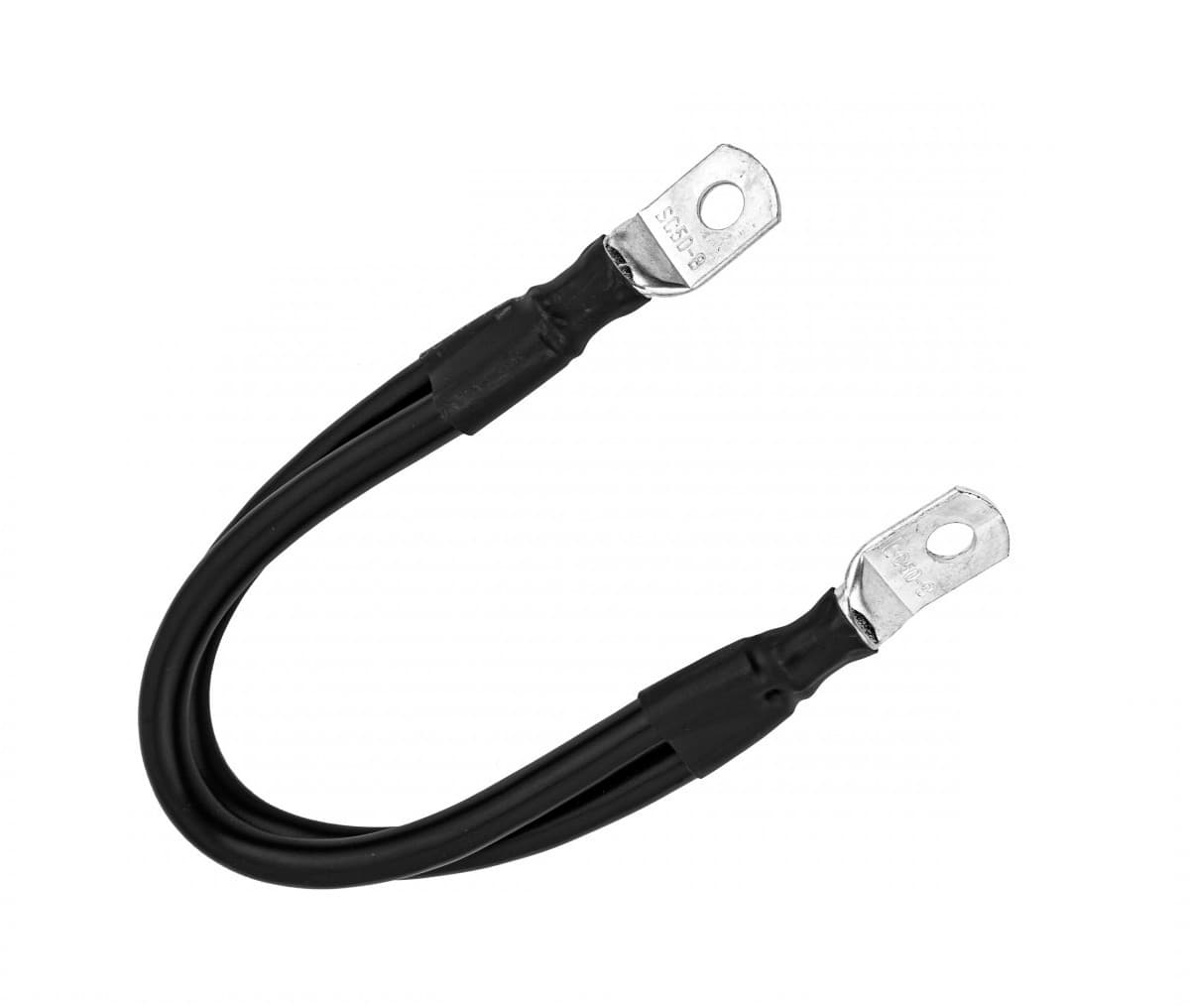 Kabel do łączenia akumulatorów 2x17mm2 25cm M8 (połączenie szeregowe albo równoległe)