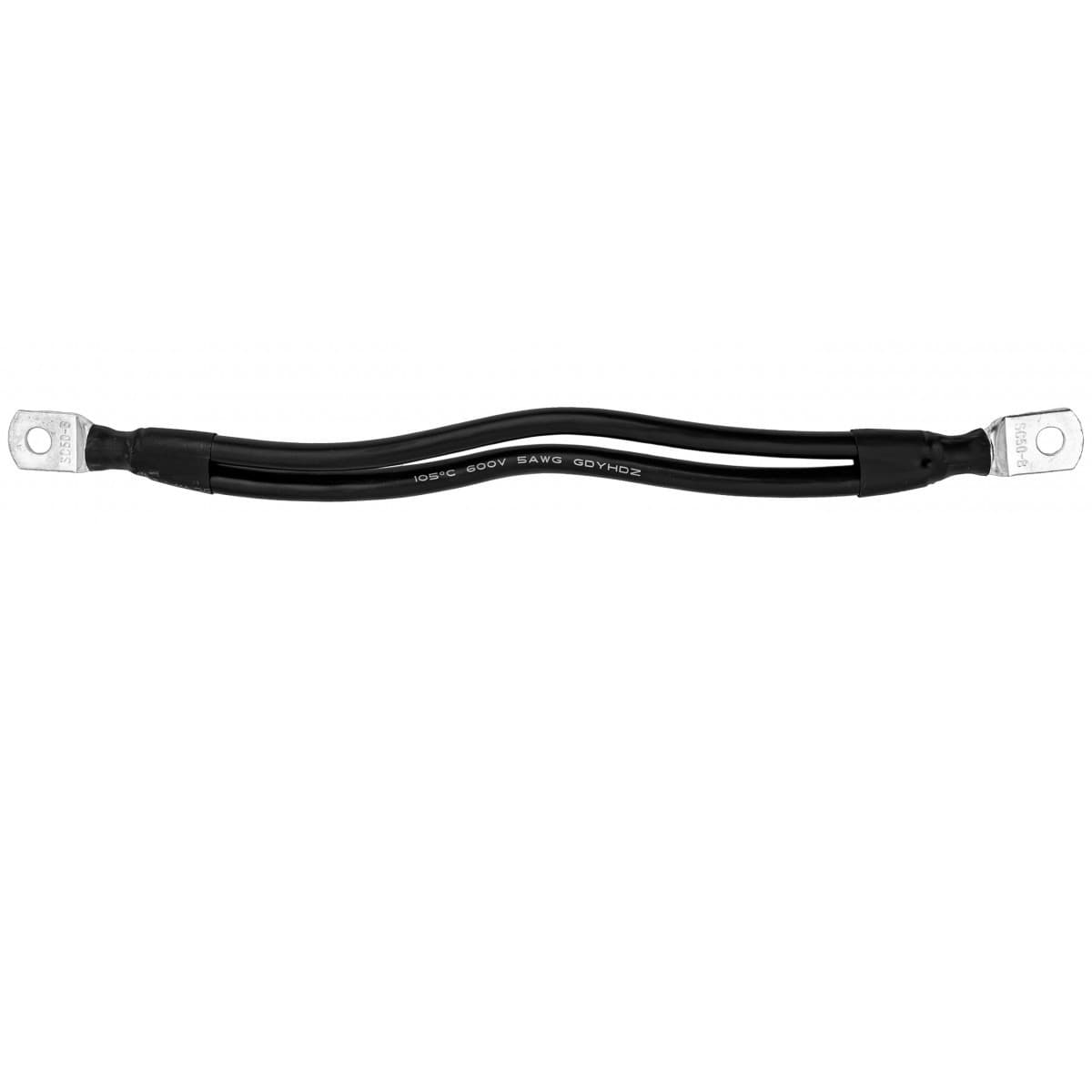 Kabel do łączenia akumulatorów 2x17mm2 25cm M8 (połączenie szeregowe albo równoległe)