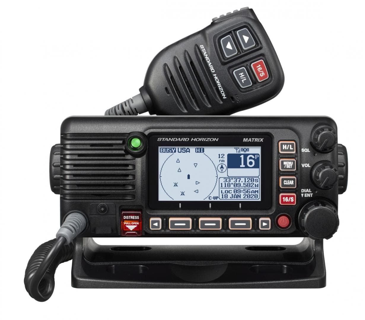Standard Horizon GX-2400 GPS radiotelefon morski moc 25W, DSC klasa D, GPS NMEA 2000, ATIS, IPX8 - np. do montażu w kokpit