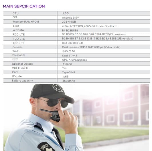 BOXCHIP S900B Plus radiotelefon profesjonalny LTE 4G PoC + smartfon - ogromny zasięg łączności