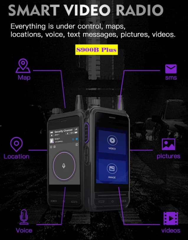 BOXCHIP S900B Plus radiotelefon profesjonalny LTE 4G PoC + smartfon - ogromny zasięg łączności