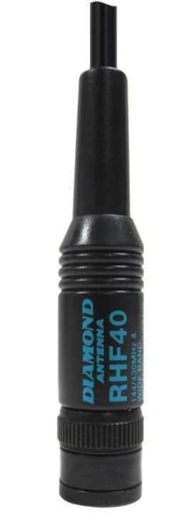 Diamond RHF40 BNC (+ adapter SMA) przenośna antena 40,5cm VHF/UHF np. do Uniden, AOR, Icom (odbiór 120/150/300/450/800/900MHz)