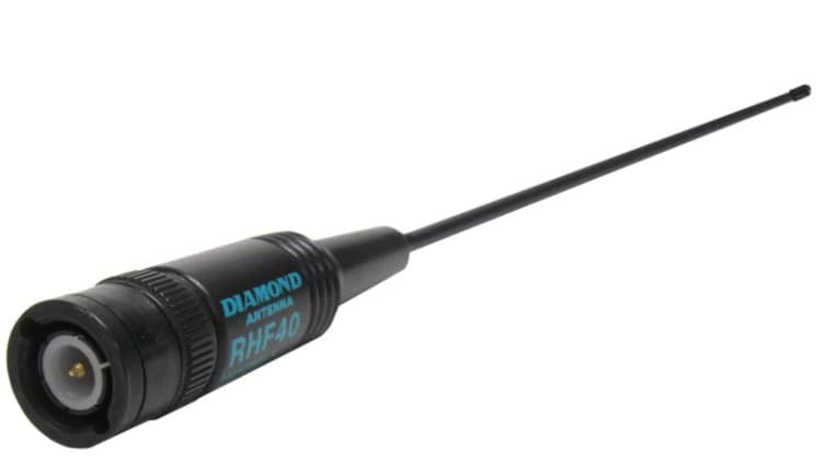 Diamond RHF40 BNC (+ adapter SMA) przenośna antena 40,5cm VHF/UHF np. do Uniden, AOR, Icom (odbiór 120/150/300/450/800/900MHz)