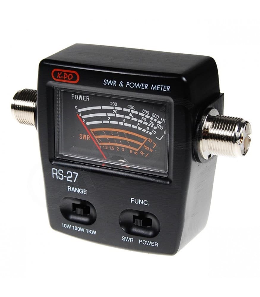 K-PO RS-27 kompaktowy reflektometr - pomiar SWR oraz mocy - 26-30MHz