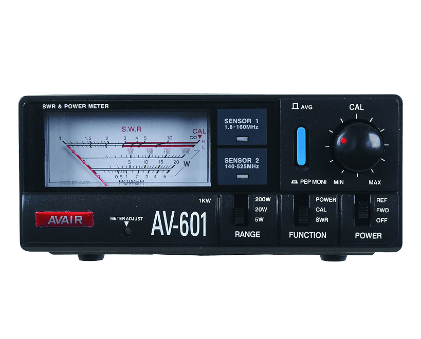 AVAIR AV-601 REFLEKTOMETR HF VHF UHF 1.8-525MHz - pomiar SWR/PWR 1000W